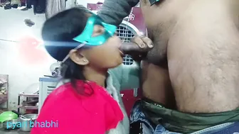 Indian Sister-In-Law Jerks Brother's Cock Until He Cums With Dirty Talk