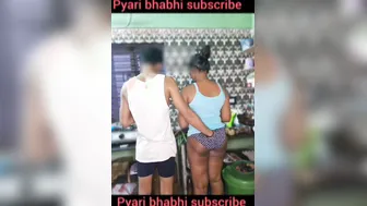 Indian Devar Catching Bhabhi Alone In Kitchen And Fucking Her From Behind