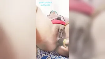 Desi Bhabhi Riding Massive Dildo In Her Ass Moaning In Pure Hindi Pleasure