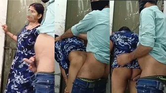 Indian Girlfriends Share Boyfriend Taking His Thick Cock In Both Holes