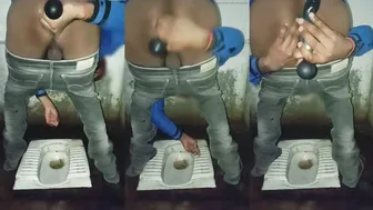 Indian Boy Uses Dildo On His Hard Cock Masturbating Alone At Home Today