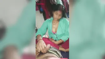 Neighbor's Girlfriend Sneaks Over At Night Jerking His Shaft Till He Cums