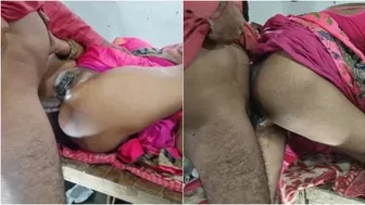 Desi Wife's Ass Stretched Wide Taking Full Cock Deep In Amateur Anal Session