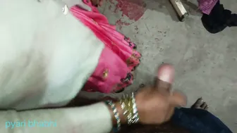 Indian Bhabhi Strokes Her Devar Cock Till He Shoots His Load Hard