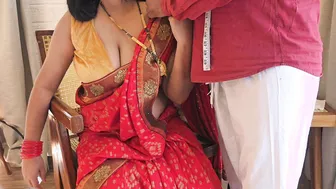 Hot Desi Sunisha Trades Blouse Stitching For Rough Tailor Fuck