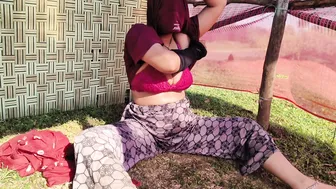 Desi Village Girl Taking It Hard Outdoors From Her Husband