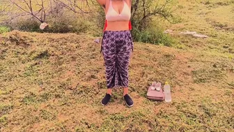 Village Desi Aunty Getting Plowed In The Mustard Field By Her Nephew