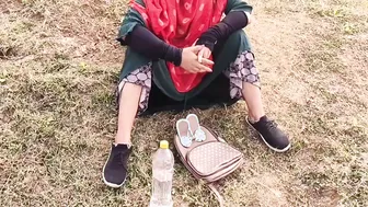 Village Desi Aunty Getting Plowed In The Mustard Field By Her Nephew