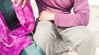 Desi Girlfriend Screaming In The Mustard Field Fucked By New Lover