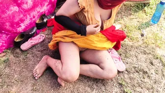 Village Aunty Spreads For Son's Friend In Secret Afternoon Fuck Session