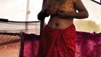 Village Aunty Spreads For Son's Friend In Secret Afternoon Fuck Session