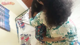 Tamil Lesbian Lovers Kiss And Grind Bodies Together In Bedroom Heat