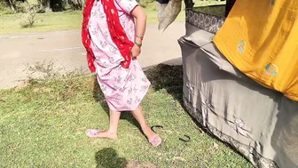 Rajasthani Aunty Bent Over In Field Taking Nephew's Dick Rough And Deep