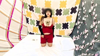 Indian Girlfriend In Short Dress Takes Hard Cock From Her Man