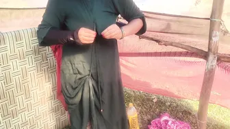 Indian Village Aunty Spreads Wide For Son's Friend In Open Field