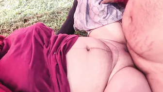 Indian Village Aunty Spreads Wide For Son's Friend In Open Field
