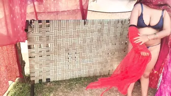 Desi Maami Takes Nephew's Load Deep In Her Pussy Out In The Field