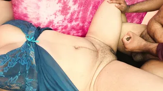 Telugu Village Aunty Legs Wide Open Stranger Pumping Her Full Of Cum