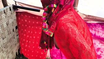 Desi Village Aunty Filled With Stepson's Cum In The Wheat Field Today