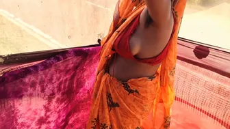 Village Aunty Riding Her Man's Cock Outdoors In Homemade Hindi Video