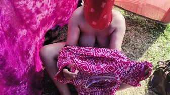 Desi Village Aunty Rajesh Pounding On A Cot In Her Small Mud Hut Room