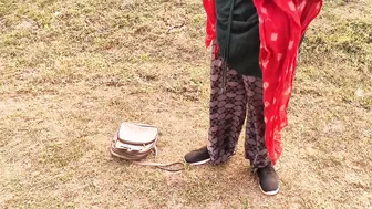 Hot Desi Girl Screaming As Boyfriend Pounds Her Pussy Rough In Jungle
