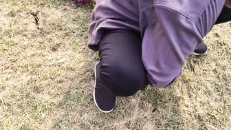 Indian Girl Bent Over In Jungle Getting Pounded By Boyfriend Outdoors