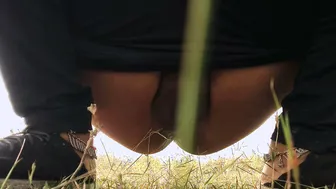 Indian Girl Bent Over In Jungle Getting Pounded By Boyfriend Outdoors