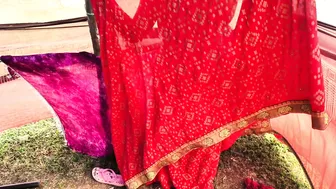 Village Aunty Bent Over Taking Her Stepson's Dick Deep In Her Cunt