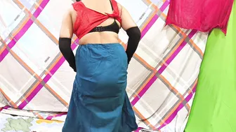 Village Chachi In Saree Spread Wide Taking Hard Thrusts From Local Man