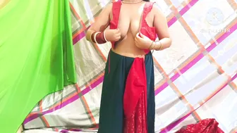 Chachi Caught Changing Saree Gets Bent Over And Fucked Hard Immediately