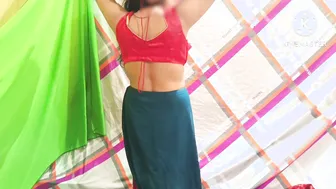 Chachi Caught Changing Saree Gets Bent Over And Fucked Hard Immediately