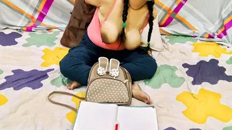 Innocent Indian Schoolgirl Bent Over Desk Getting Railed By Teacher