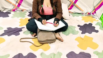 Innocent Indian Schoolgirl Bent Over Desk Getting Railed By Teacher