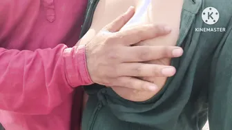 Scared Desi Girl Fucked Quick Outdoors Before Someone Catches Them