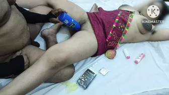 Indian Girl Stuffs Banana And Bottle Deep Inside Her Wet Chut