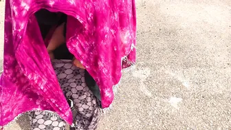 Village Desi Aunty Takes Stepson's Cock Outdoors In Rough Amateur Session