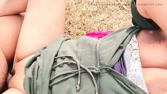 Village Desi Aunty Takes Stepson's Cock Outdoors In Rough Amateur Session