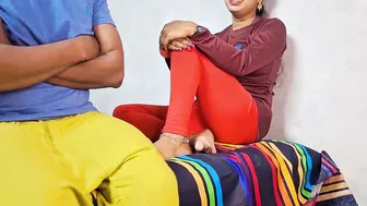 Desi Girlfriend Gets Mad Seeing His Huge Cock Then Begs To Ride It