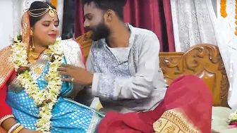 Beautiful Suhagrat Night Desi Bride Gets Fucked By Groom In Bedroom