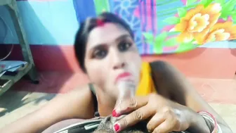Bhabhi Screaming As He Destroys Both Her Holes Then Licks Up His Hot Load