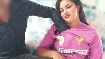 Indian Village Teen Soniya Rides Her Lover's Huge Cock When Home Alone