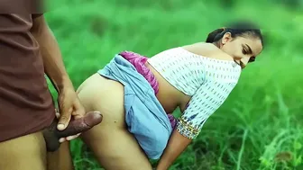 Indian Village Bhabhi Rides Devar's Cock Outdoors In Jungle At Sunrise