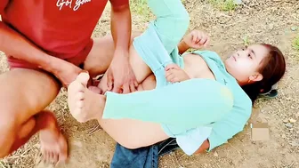 Desi Village Girl Soniya Getting Her Tight Pussy Pounded Deep In Jungle