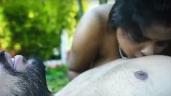 Desi Doodh Wali Gets Her Huge Tits Sucked While Riding Cock Hard