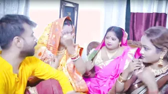 Indian Threesome With Two Guys Fucking One Girl In Outdoor Forest Setting