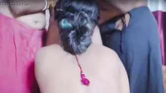 Indian Threesome With Two Guys Fucking One Girl In Outdoor Forest Setting