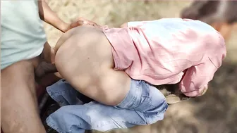 Desi Village Girl Stuck In The Jungle Gets Pounded By A Passing Stranger
