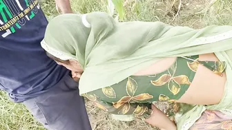 Desi Farm Girl Stealing Corn Gets Punished With Rough Outdoor Sex