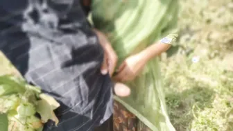 Indian Bhabhi Helps Devar Get Hard Then Rides His Thick Cock In The Jungle